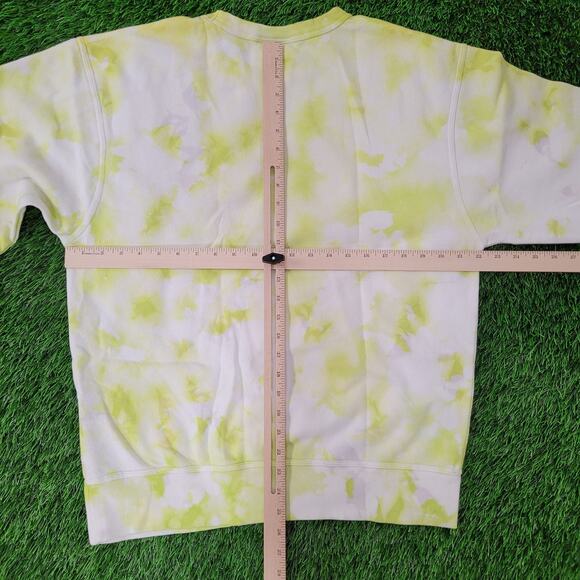 Champion Sweatshirt Medium 22x25 Green White Baggy - Picture 4 of 16